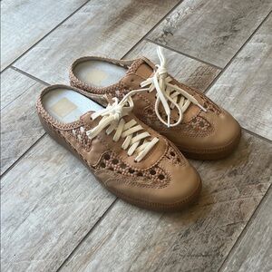 Dolce Vita Tan Lace-Up Sneakers
